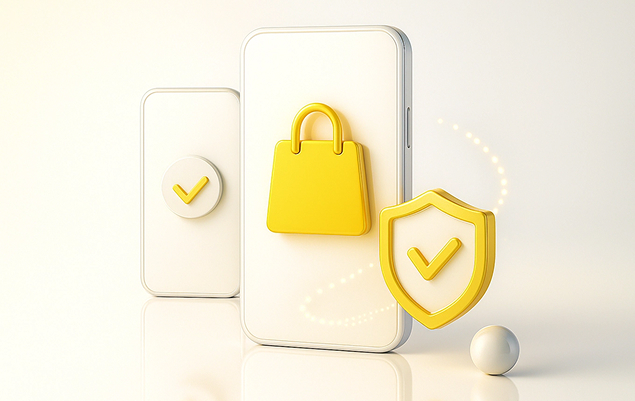 Secure shopping & checkout flow